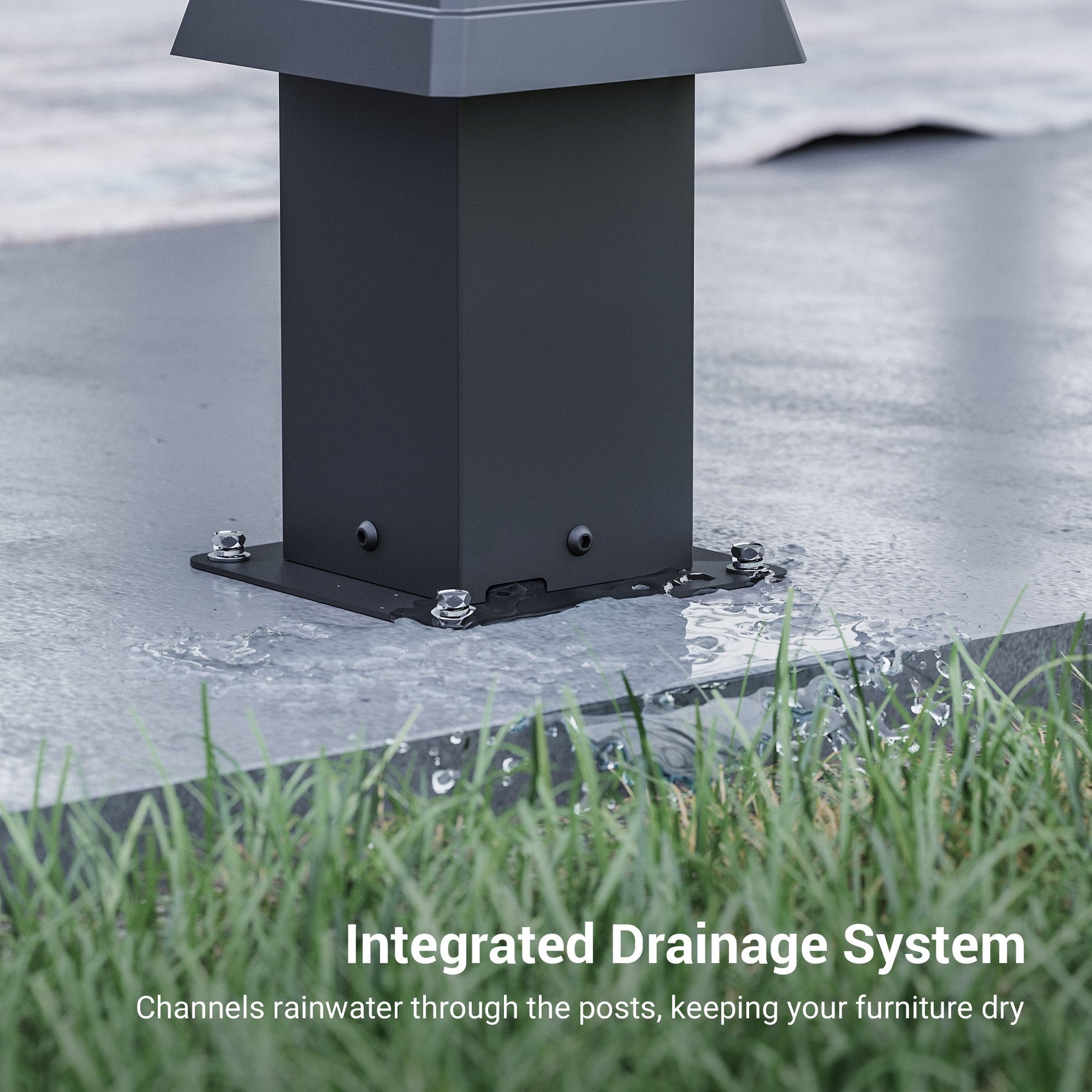 Patio LED Louvered Pergola 10x13Ft, Outdoor Metal Pergola with Adjustable Roof and LED strip lights, Easy Assembly Patio Pergola for Patio, Deck, Porch, Yard - Sonkuki