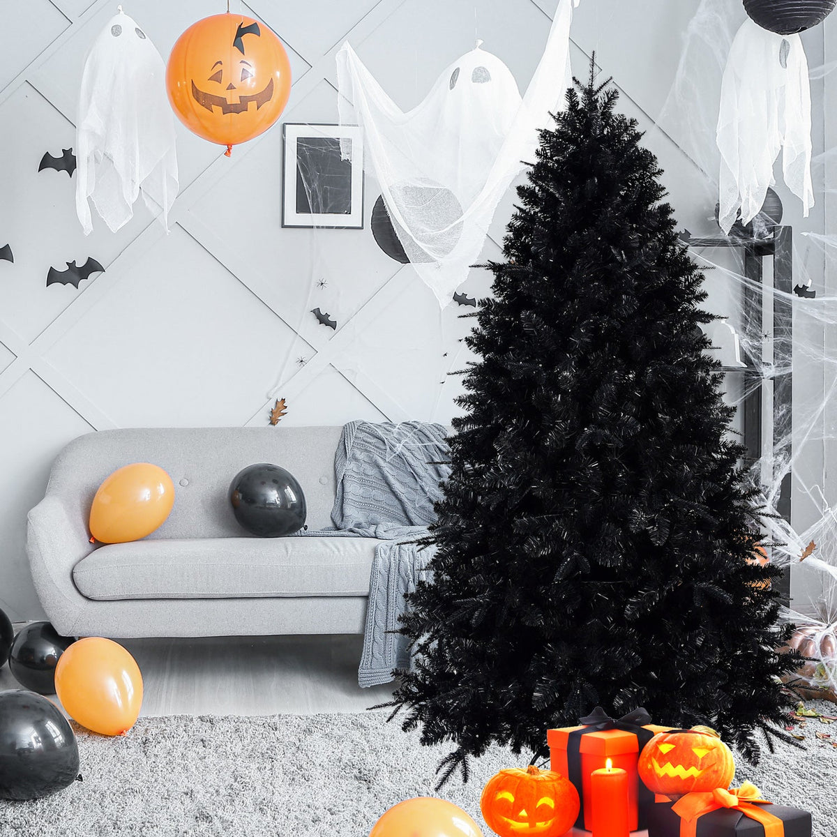 PE/PVC Mixed Black Christmas Tree - Sonkuki