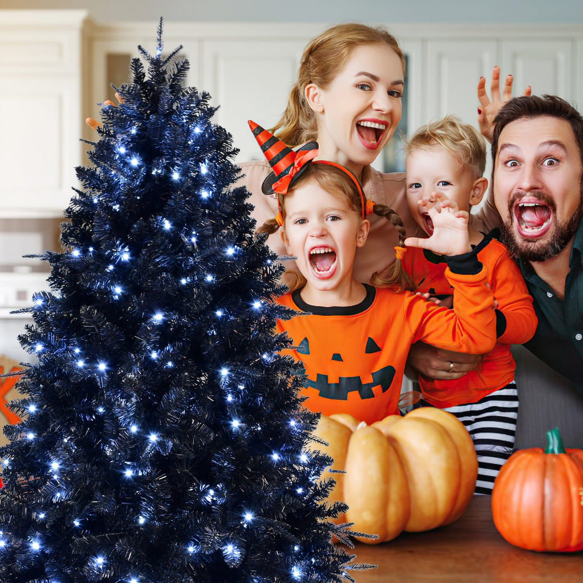PE/PVC Mixed Black Christmas Tree - Sonkuki