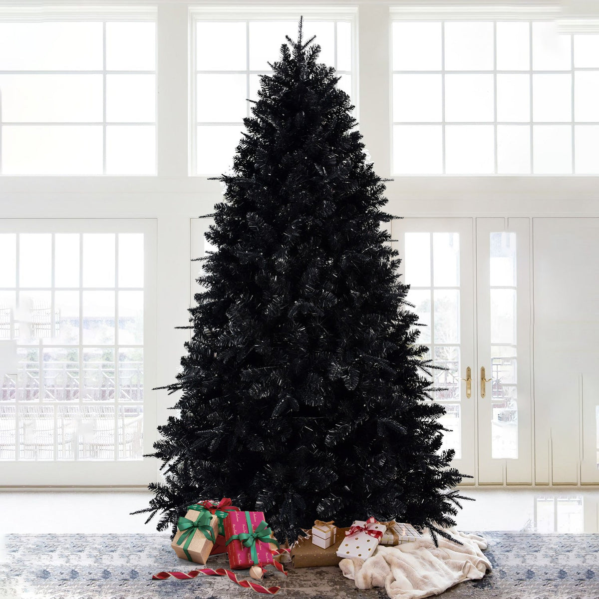 PE/PVC Mixed Black Christmas Tree - Sonkuki