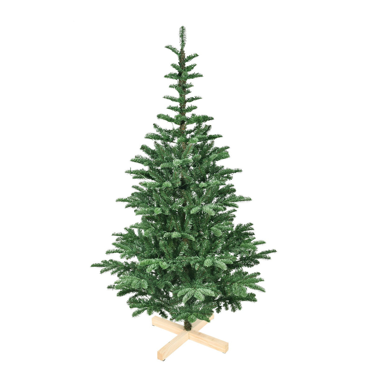 PE/PVC Mixed Christmas Tree with Wooden Stand - Sonkuki