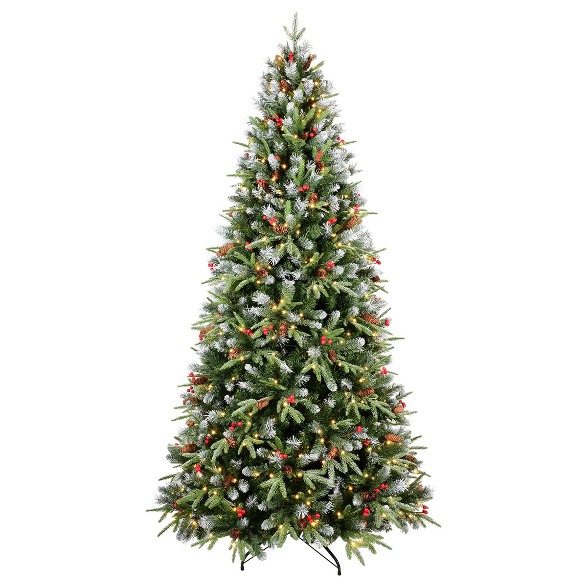 PE/PVC Tree Red Fruit & Pine Cone - Sonkuki