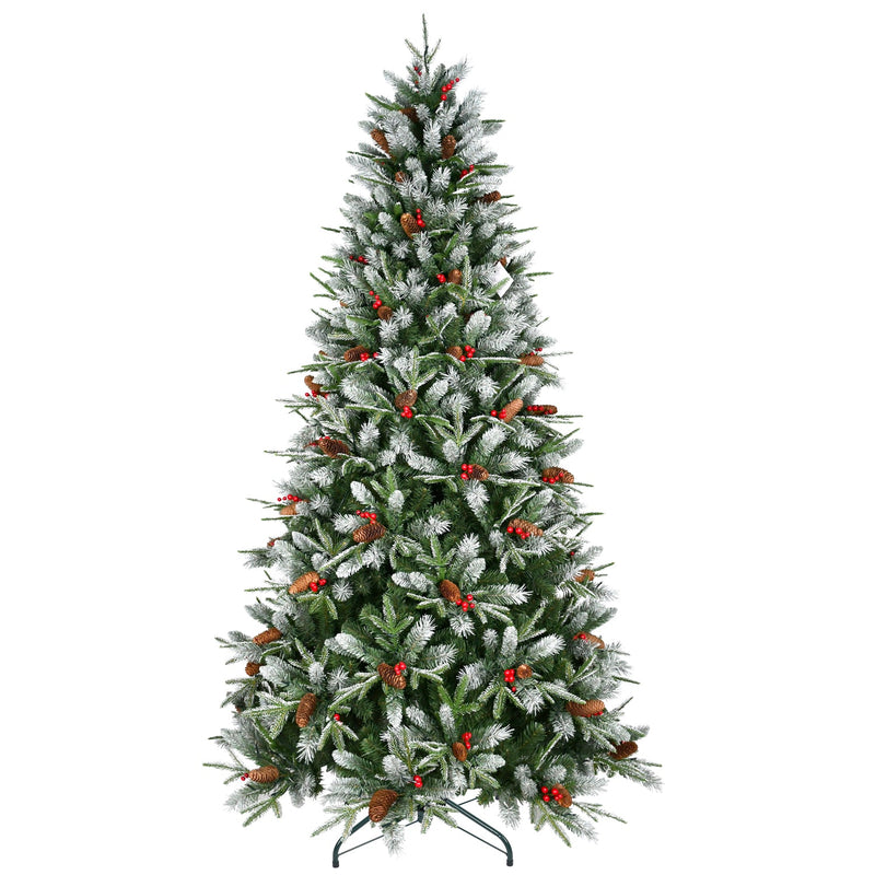 PE/PVC Tree Red Fruit & Pine Cone - Sonkuki