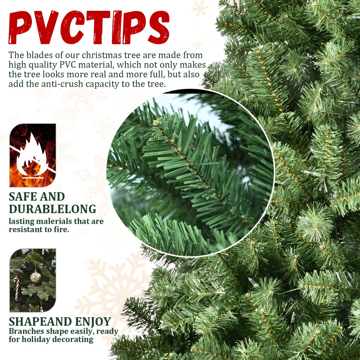Pre-Lit PVC Christmas Tree - Sonkuki