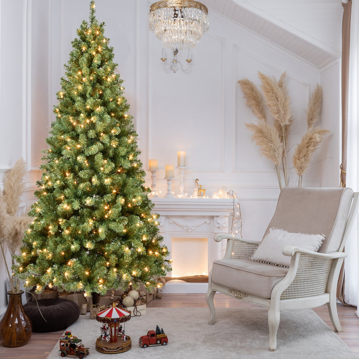 Pre-Lit PVC Christmas Tree - Sonkuki