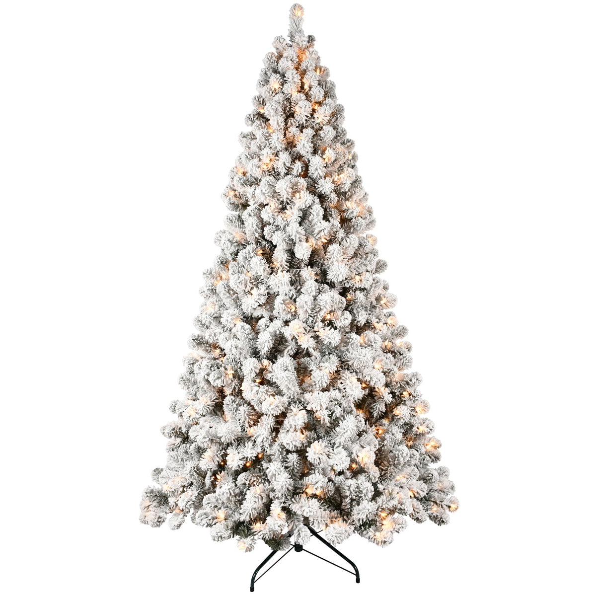 Pre-Lit PVC Flocked Christmas Tree - Sonkuki