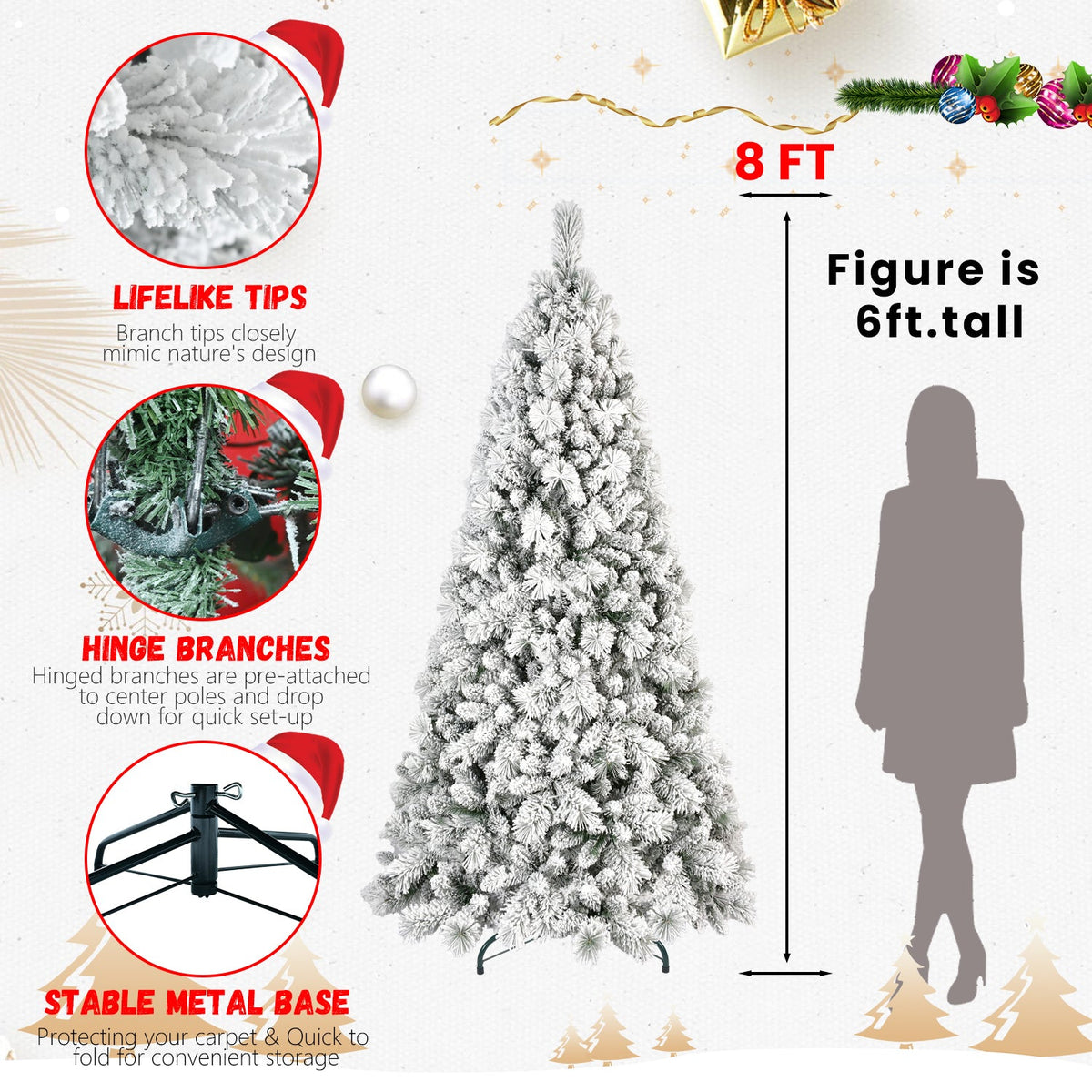 PVC/Hard Needle Mixed Flocked Tree - Sonkuki