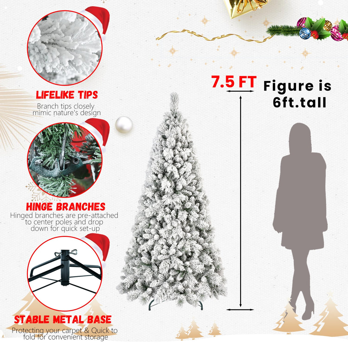 PVC/Hard Needle Mixed Flocked Tree - Sonkuki