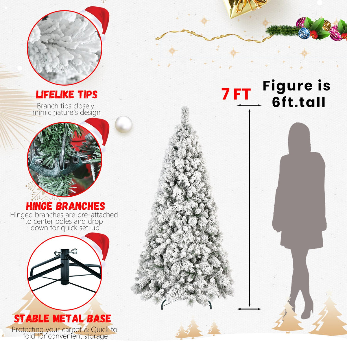 PVC/Hard Needle Mixed Flocked Tree - Sonkuki