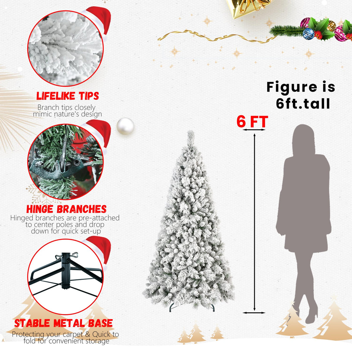 PVC/Hard Needle Mixed Flocked Tree - Sonkuki