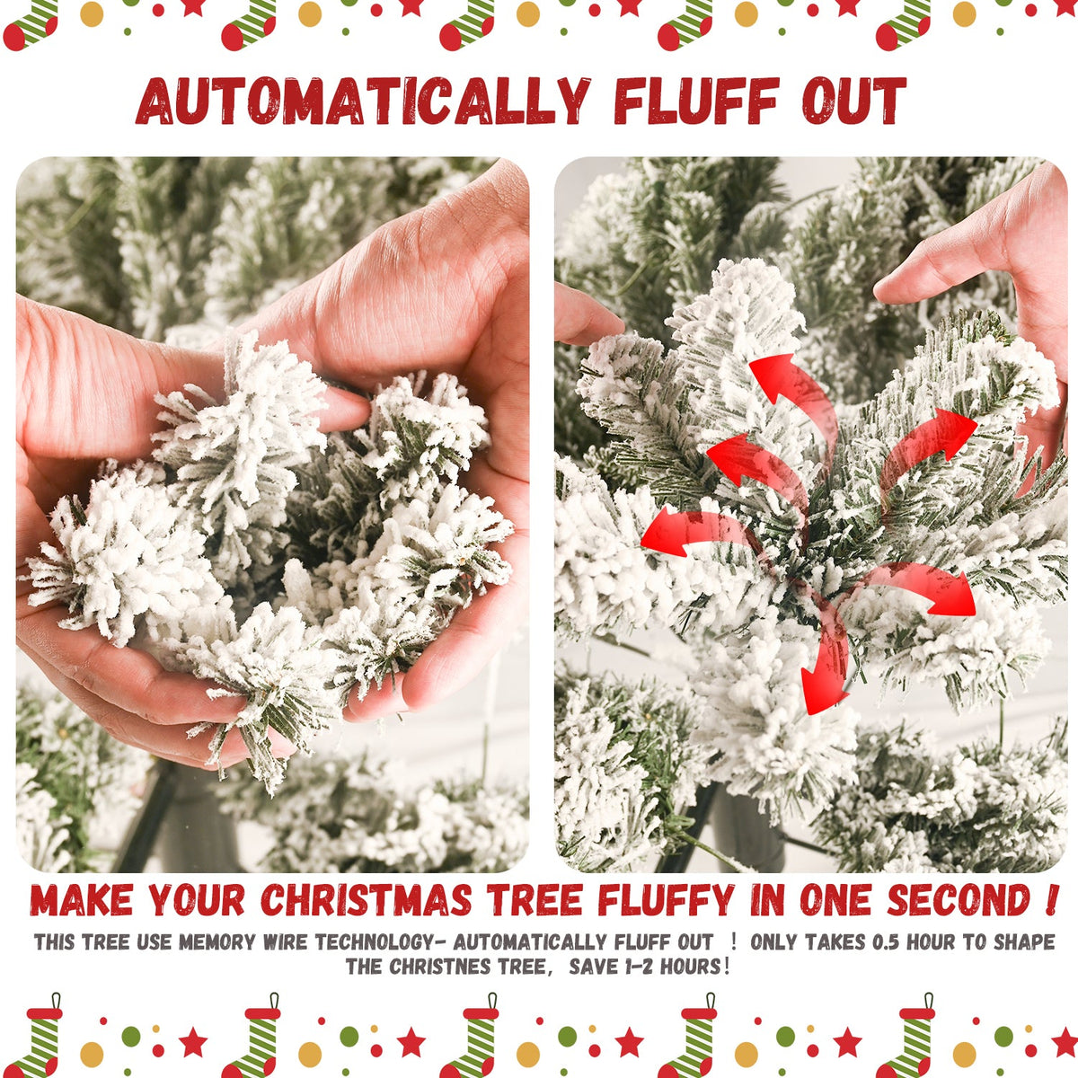 PVC/Hard Needle Mixed Flocked Tree - Sonkuki