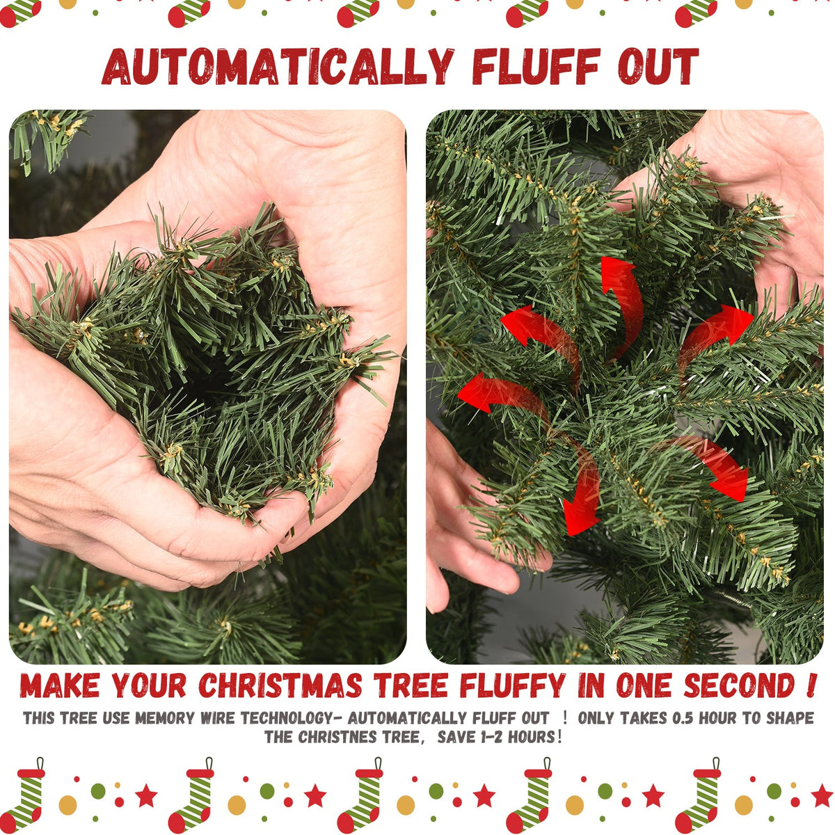 PVC/Hard Needle Mixed Tree with Pine Cones - Sonkuki