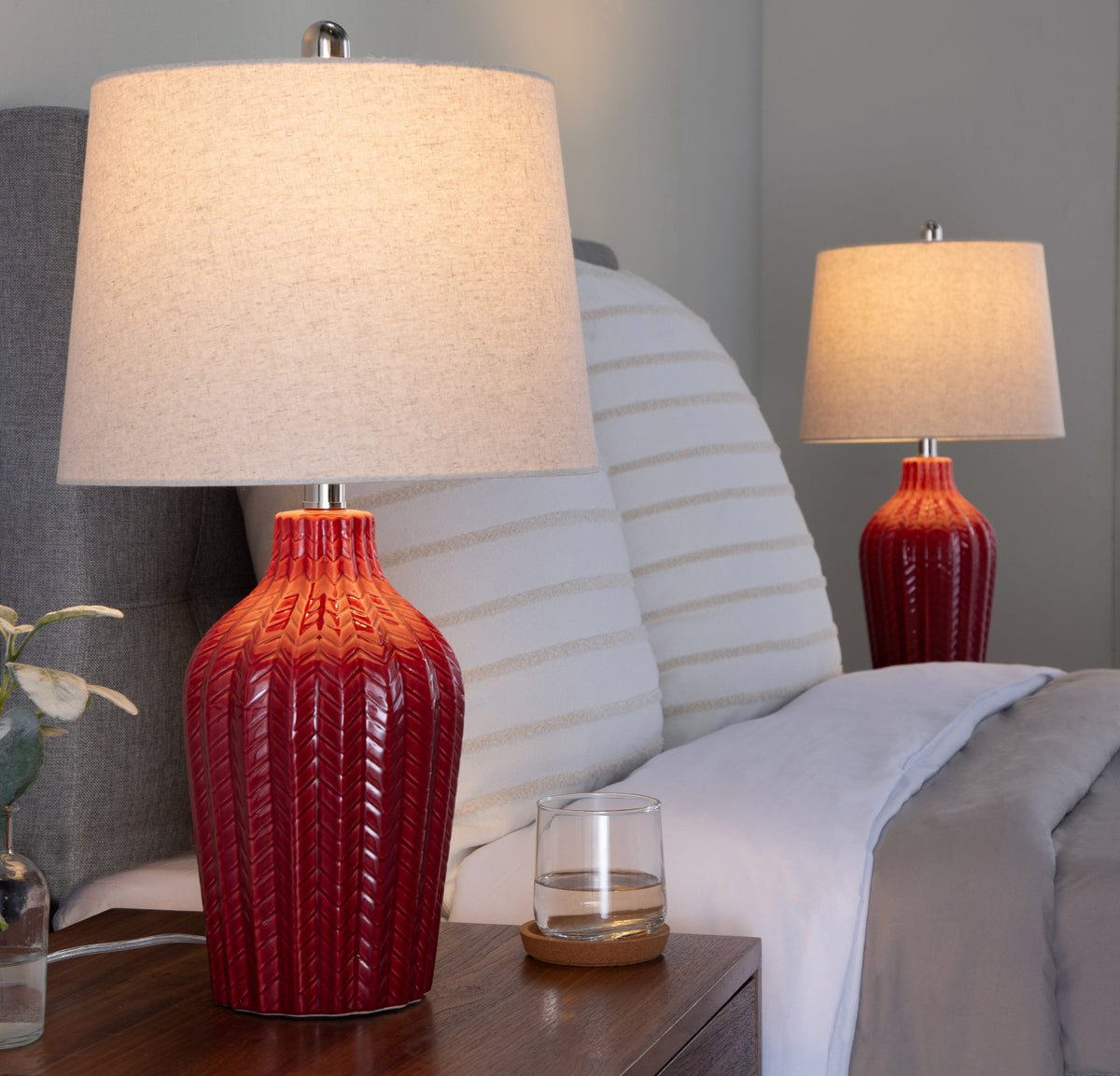 Rockwell 23" Contemporary Ceramic Table Lamp - Sonkuki