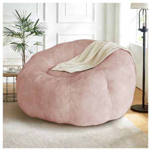 Round Floral Bean Bag Chair,Comfort and Body-Contouring Support for Versatile Home Relaxation and Decor Integration - Sonkuki