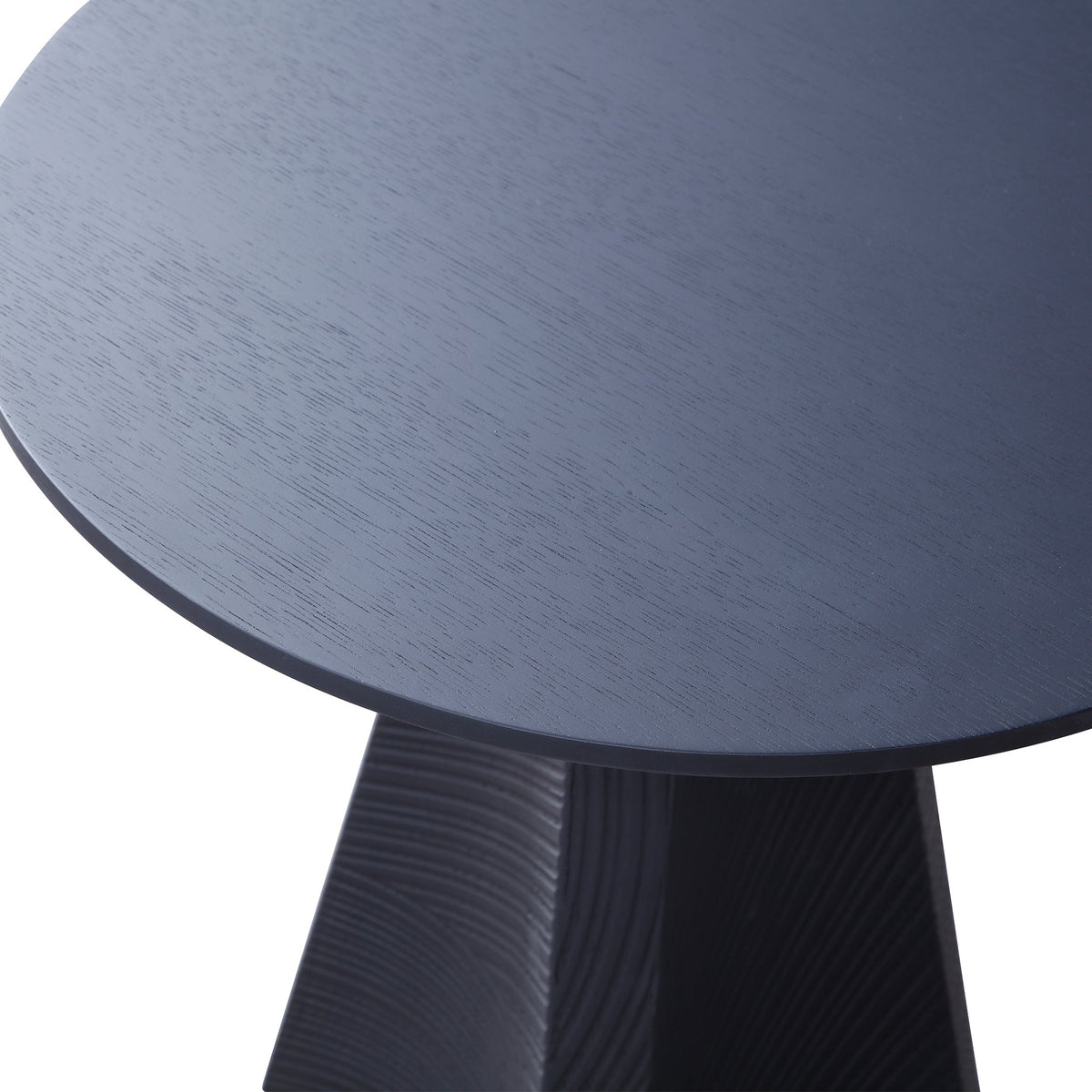 Round White Oak Side Table - Sonkuki