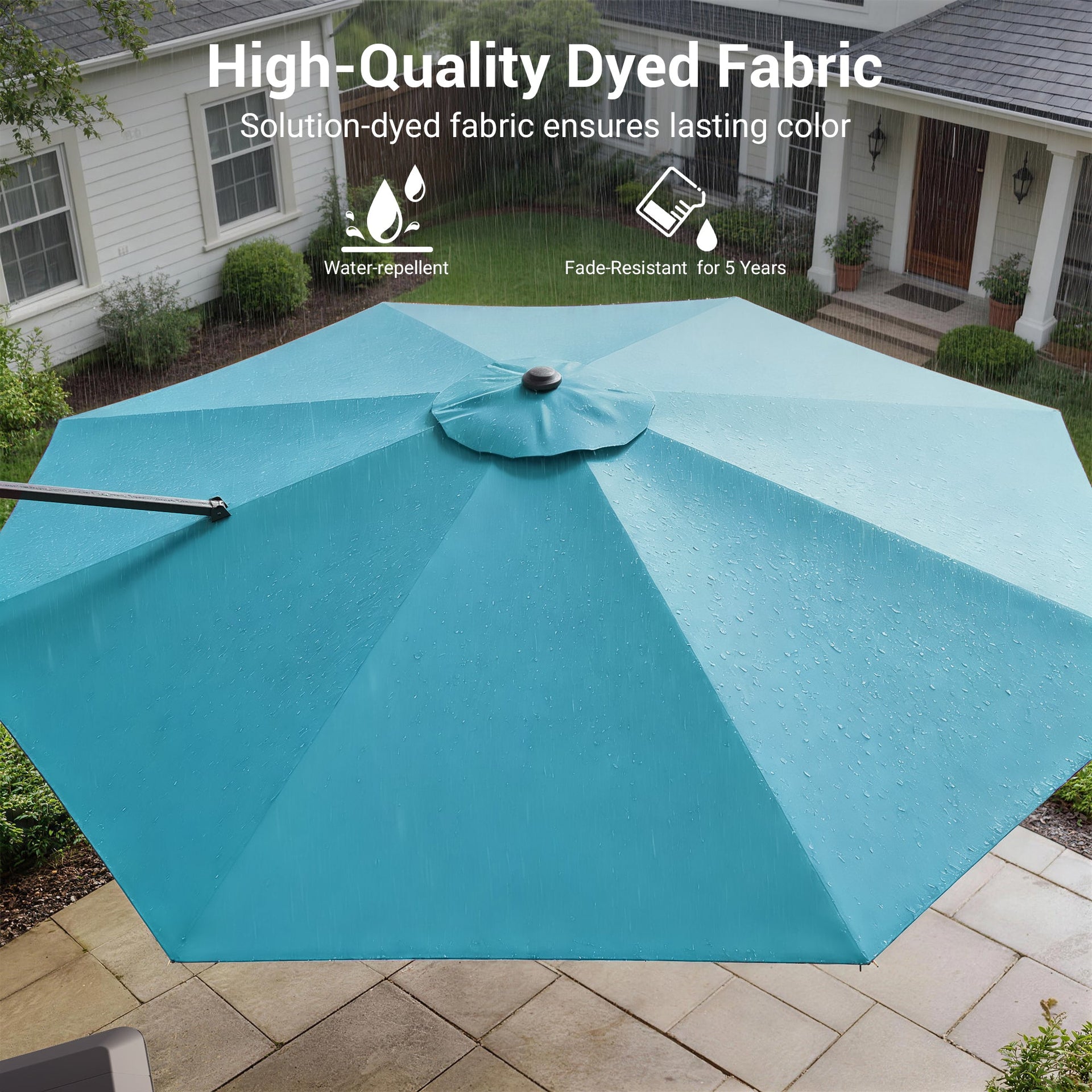 11ft Aluminum Cantilever Umbrella with 360° Rotation