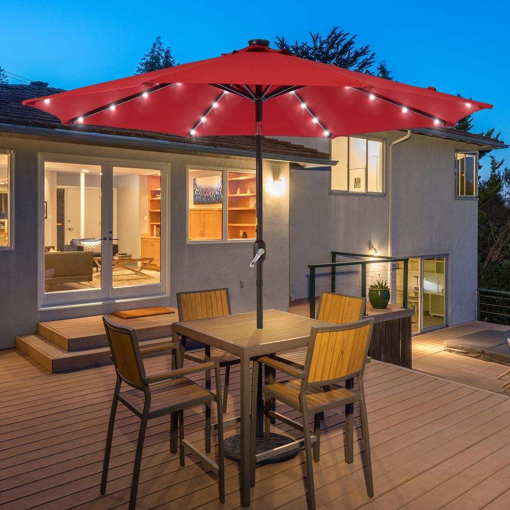 SONKUKI 9ft LED Market Umbrella - Sonkuki
