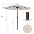 SONKUKI 9Ft Market Umbrellas - Sonkuki