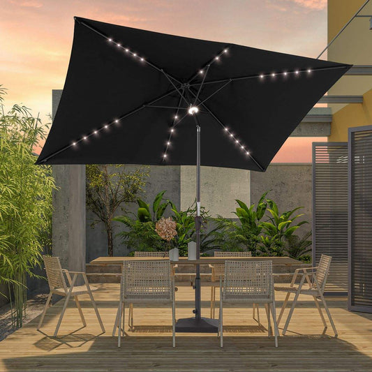 SONKUKI CFS 10x6.5ft LED Market Umbrella - Sonkuki
