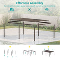 Sonkuki Patio Louvered Pergola 12x20Ft, Outdoor Metal Pergola with Adjustable Roof and Integrated Drainage System, Easy Assembly Patio Pergola for Patio, Deck, Porch, Yard - Sonkuki