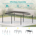 Sonkuki Patio Louvered Pergola 12x20Ft, Outdoor Metal Pergola with Adjustable Roof and Integrated Drainage System, Easy Assembly Patio Pergola for Patio, Deck, Porch, Yard - Sonkuki