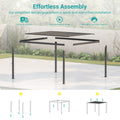 Sonkuki Patio Louvered Pergola 9x14Ft, Outdoor Metal Pergola with Adjustable Roof and Integrated Drainage System, Easy Assembly Patio Pergola for Patio, Deck, Porch, Yard - Sonkuki