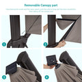Sonkuki Premium 11FT LED Cantilever Patio Umbrella – Ultimate Outdoor Comfort with 360° Rotation and Infinite Canopy Angle Adjustment - Sonkuki