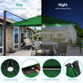 Sonkuki Premium 11FT LED Cantilever Patio Umbrella – Ultimate Outdoor Comfort with 360° Rotation and Infinite Canopy Angle Adjustment - Sonkuki