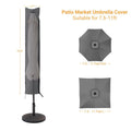 SONKUKI Table Umbrella Cover 7.5¨C11ft Patio Deck Zippered Parasol Waterproof Umbrella Covers for Outdoor Umbrellas - Sonkuki