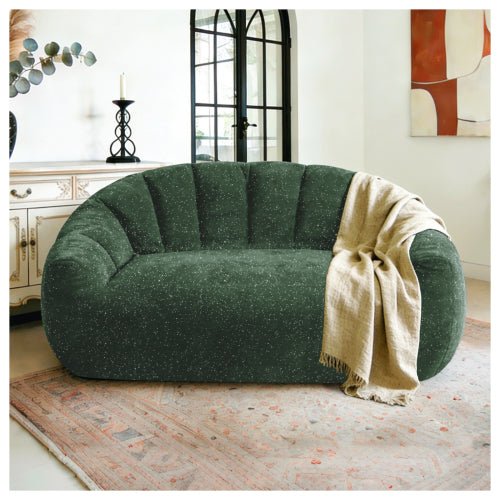 [Starry Sky] Bear Paw Sofa,Comfy Beanbag Chair with Spacious Design Oversized Bean Bag Sofa with Armrest with Filler for Living Room Bedroom.Shiny Silver Thread Faux Fur Plush. - Sonkuki