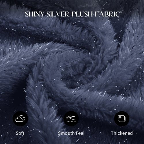 [Starry Sky]Bear Paw Sofa,Comfy Beanbag Chair with Spacious Design Oversized Bean Bag Sofa with Armrest with Filler for Living Room Bedroom.Shiny Silver Thread Faux Fur Plush. - Sonkuki