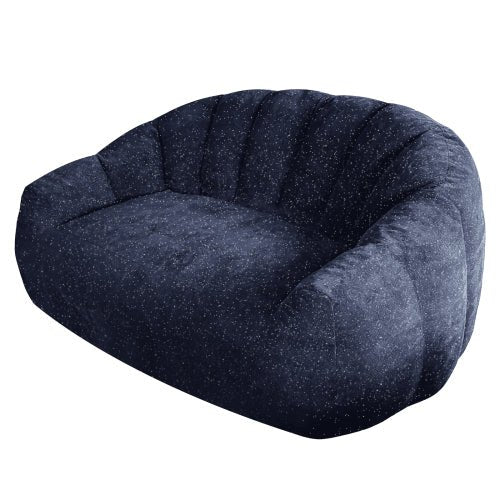 [Starry Sky]Bear Paw Sofa,Comfy Beanbag Chair with Spacious Design Oversized Bean Bag Sofa with Armrest with Filler for Living Room Bedroom.Shiny Silver Thread Faux Fur Plush. - Sonkuki