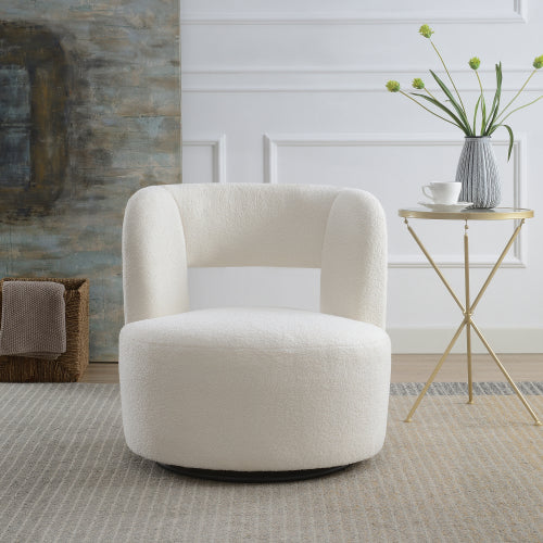 Teddy Fleece 360° Swivel Accent Chair - main product image
