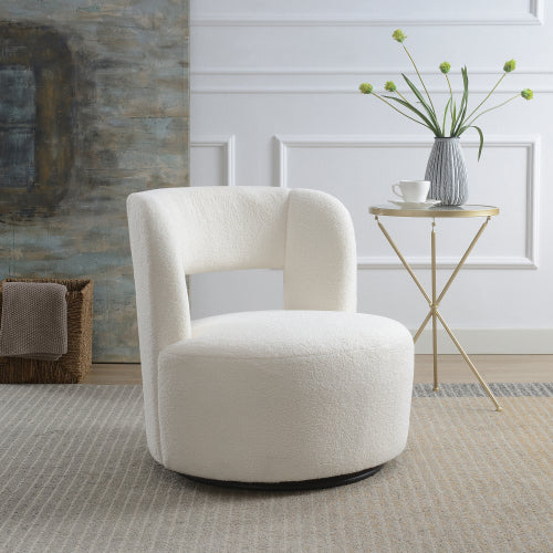 Teddy Fleece 360° Swivel Accent Chair - product image 2