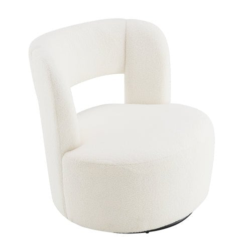 Teddy Fleece 360° Swivel Accent Chair - Sonkuki