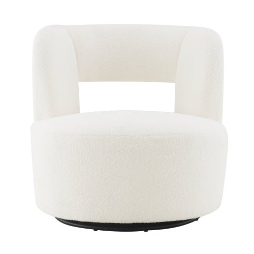 Teddy Fleece 360° Swivel Accent Chair - Sonkuki