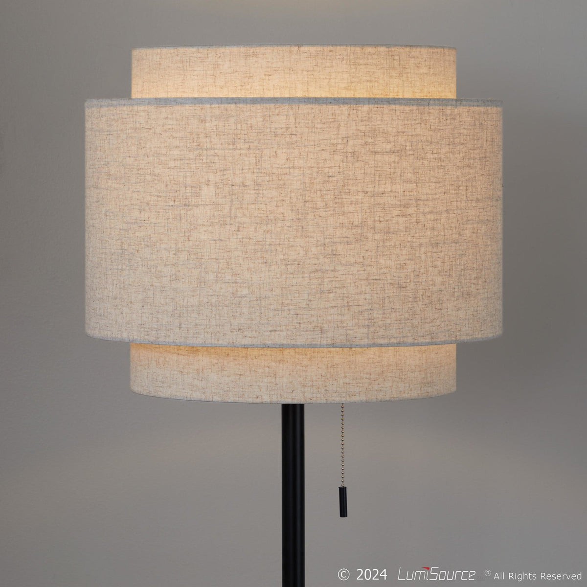 Tier 64" Contemporary Metal Floor Lamp - Sonkuki