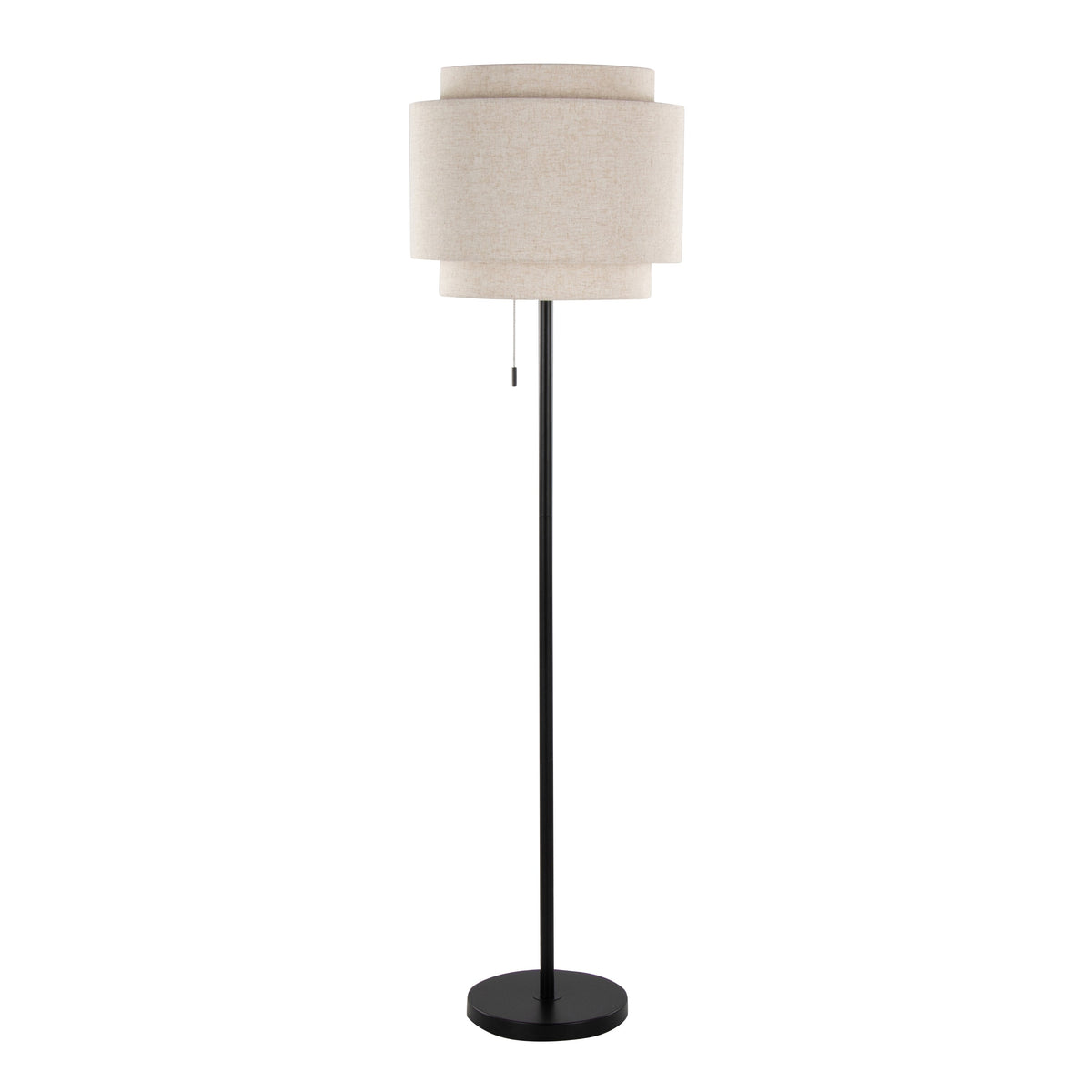 Tier 64" Contemporary Metal Floor Lamp - Sonkuki