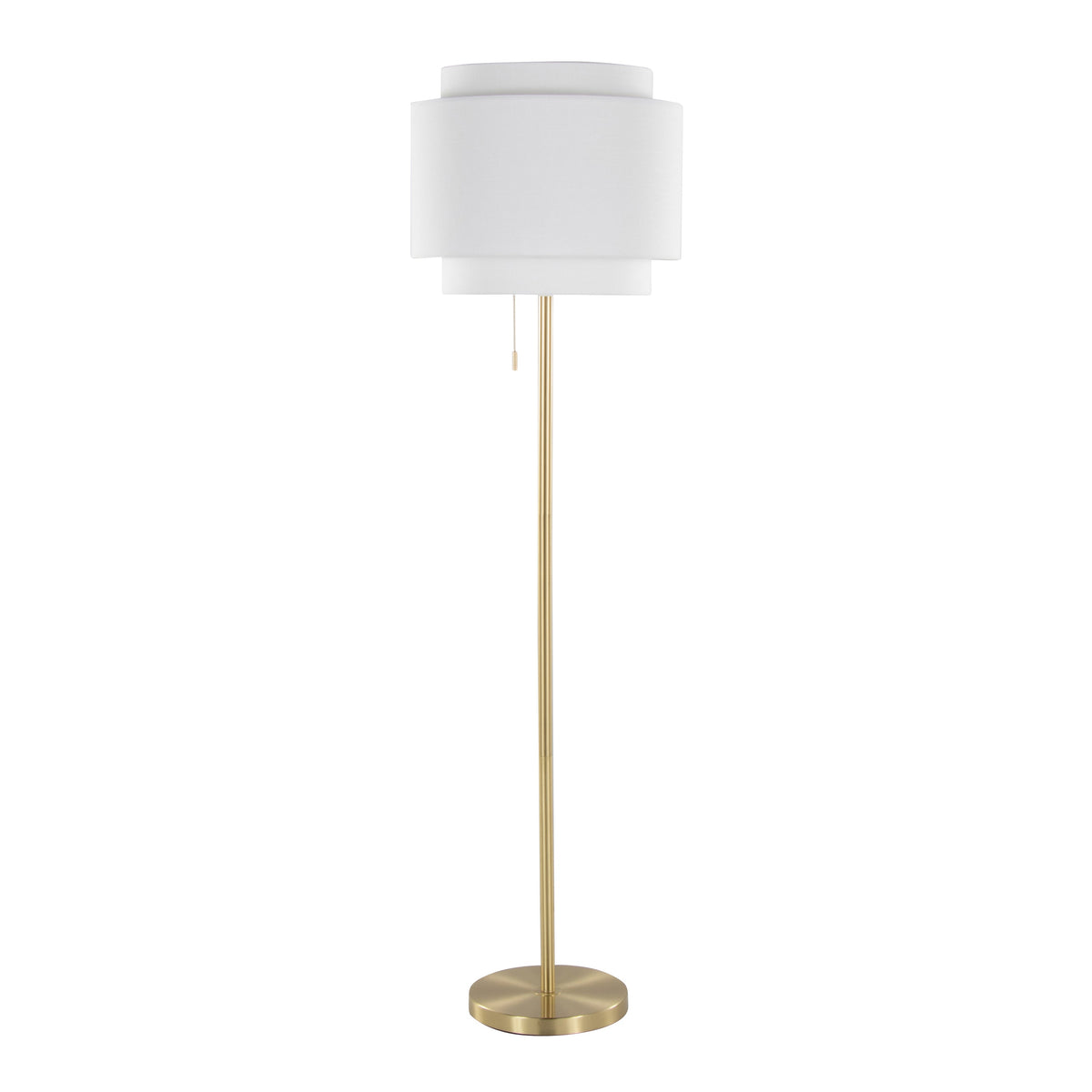 Tier 64" Contemporary Metal Floor Lamp - Sonkuki