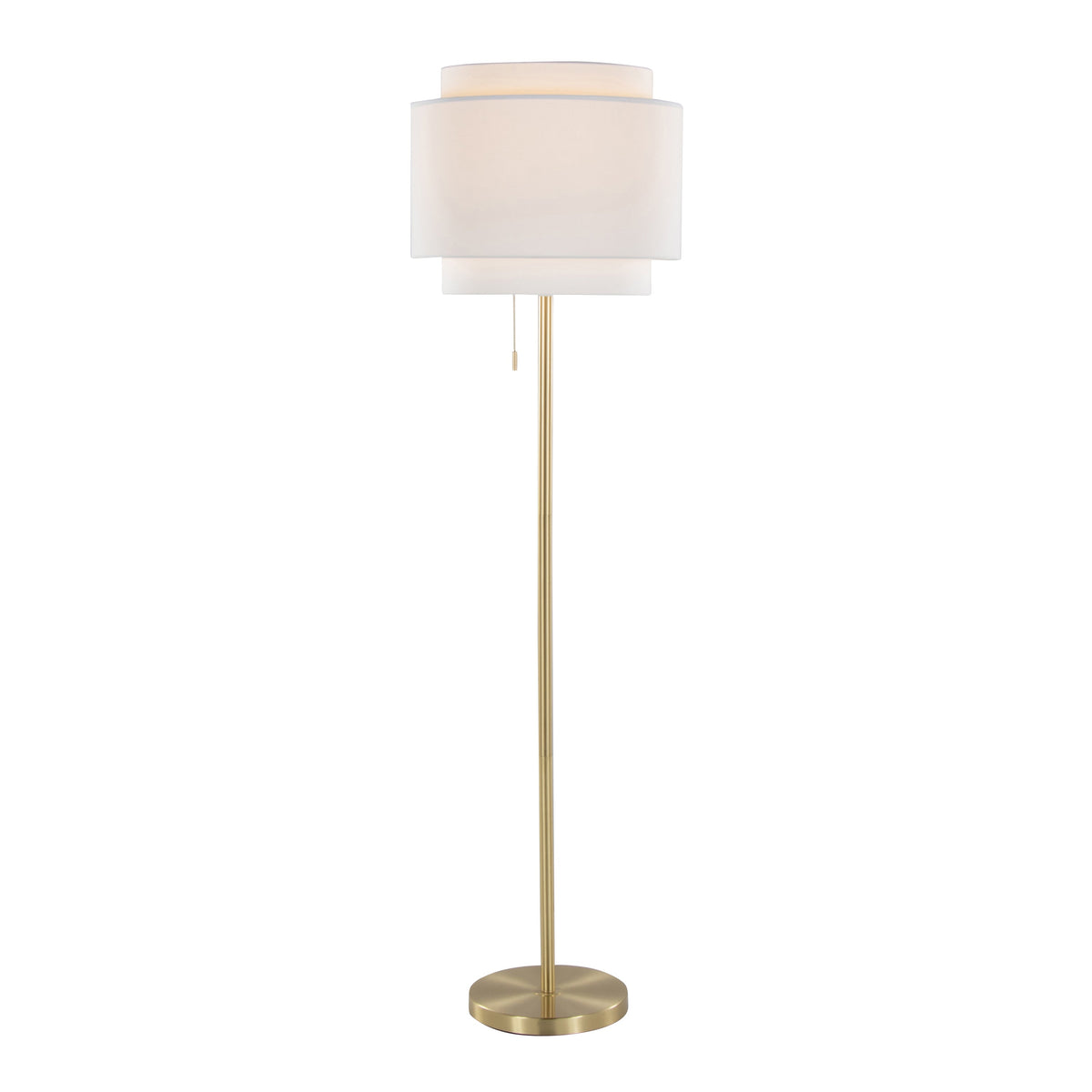 Tier 64" Contemporary Metal Floor Lamp - Sonkuki