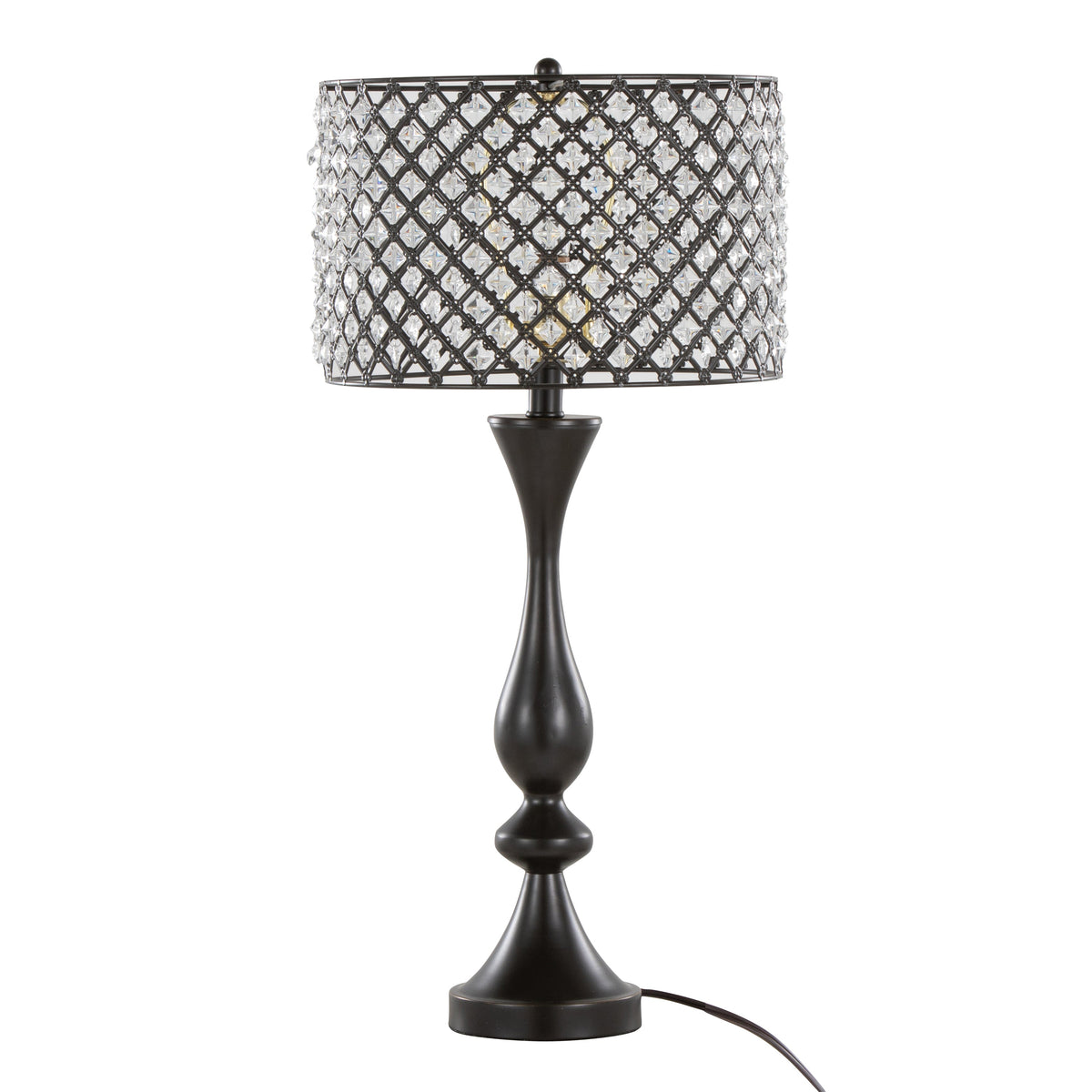 Topaz 27" Contemporary Metal Table Lamp - Sonkuki