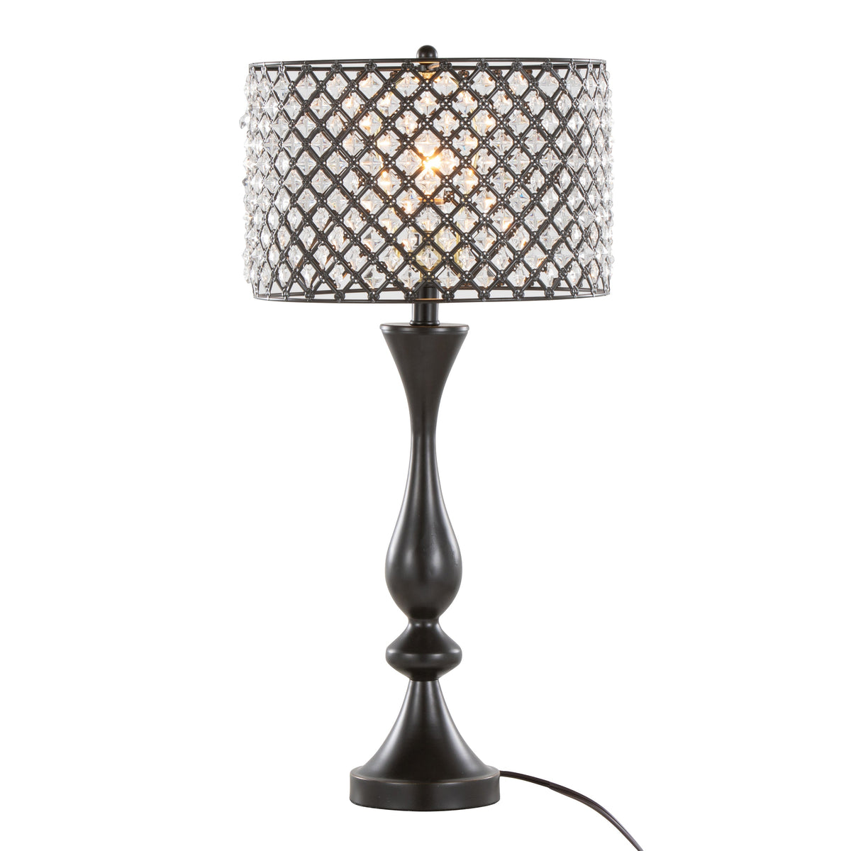 Topaz 27" Contemporary Metal Table Lamp - Sonkuki
