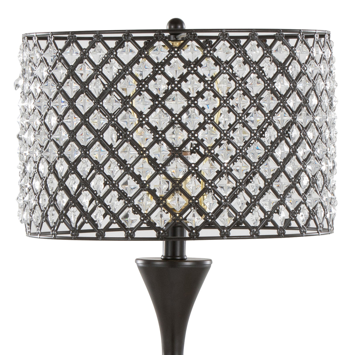 Topaz 27" Contemporary Metal Table Lamp - Sonkuki