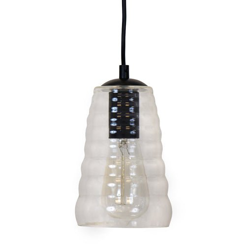 Torus Long Industrial Pendant with Clear Glass by LumiSource - Sonkuki