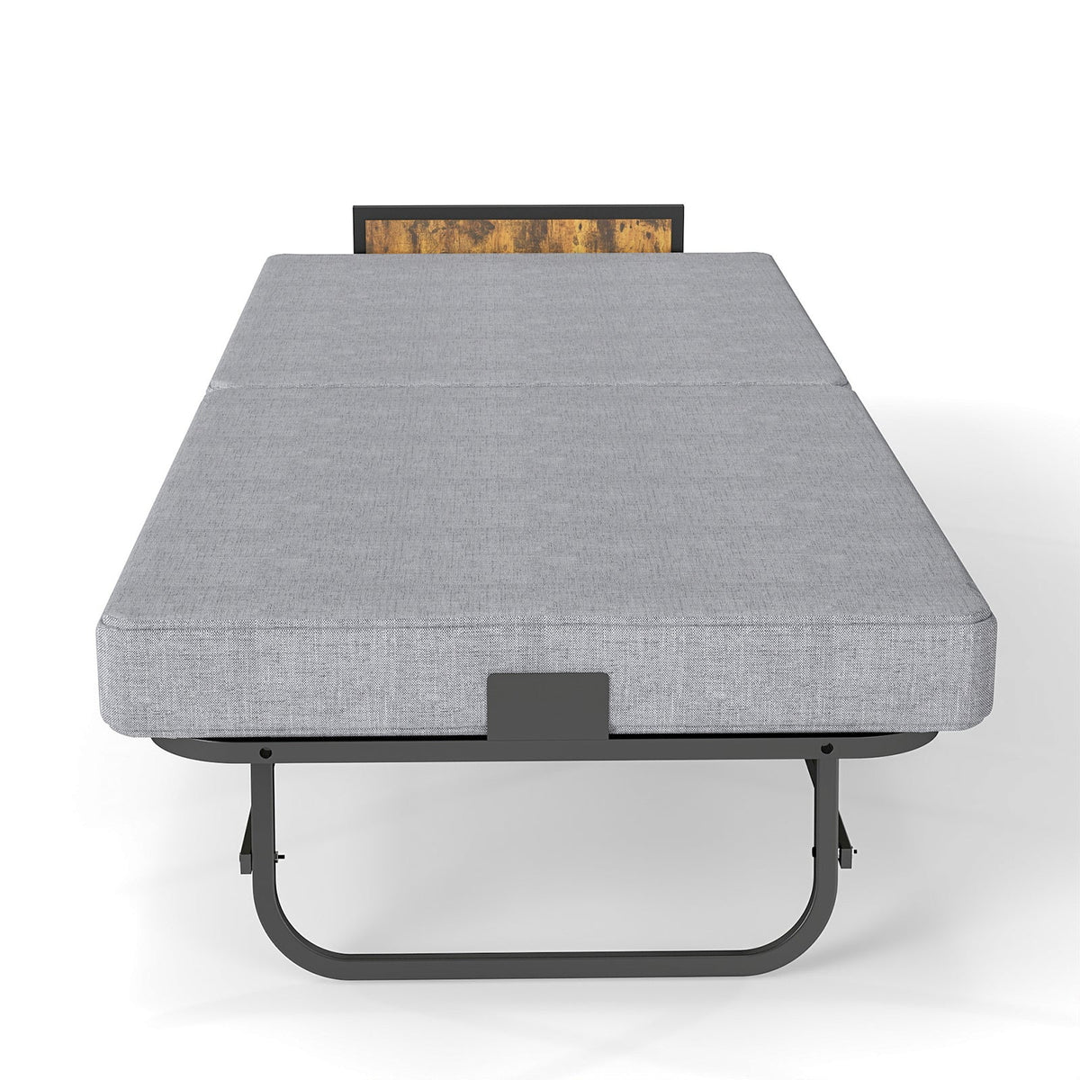 Twin Upgraded Bi-Fold Guest Bed with Headboard, Charging Station, Side Pocket and Locking Casters - Sonkuki