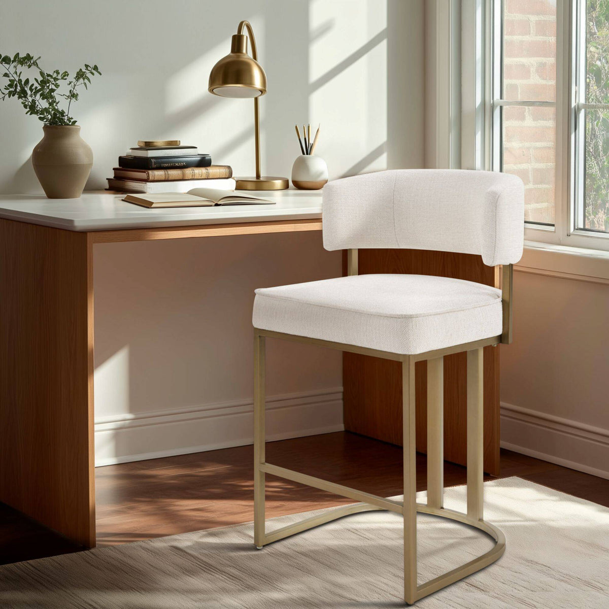 Upholstered Counter Stool - Sonkuki