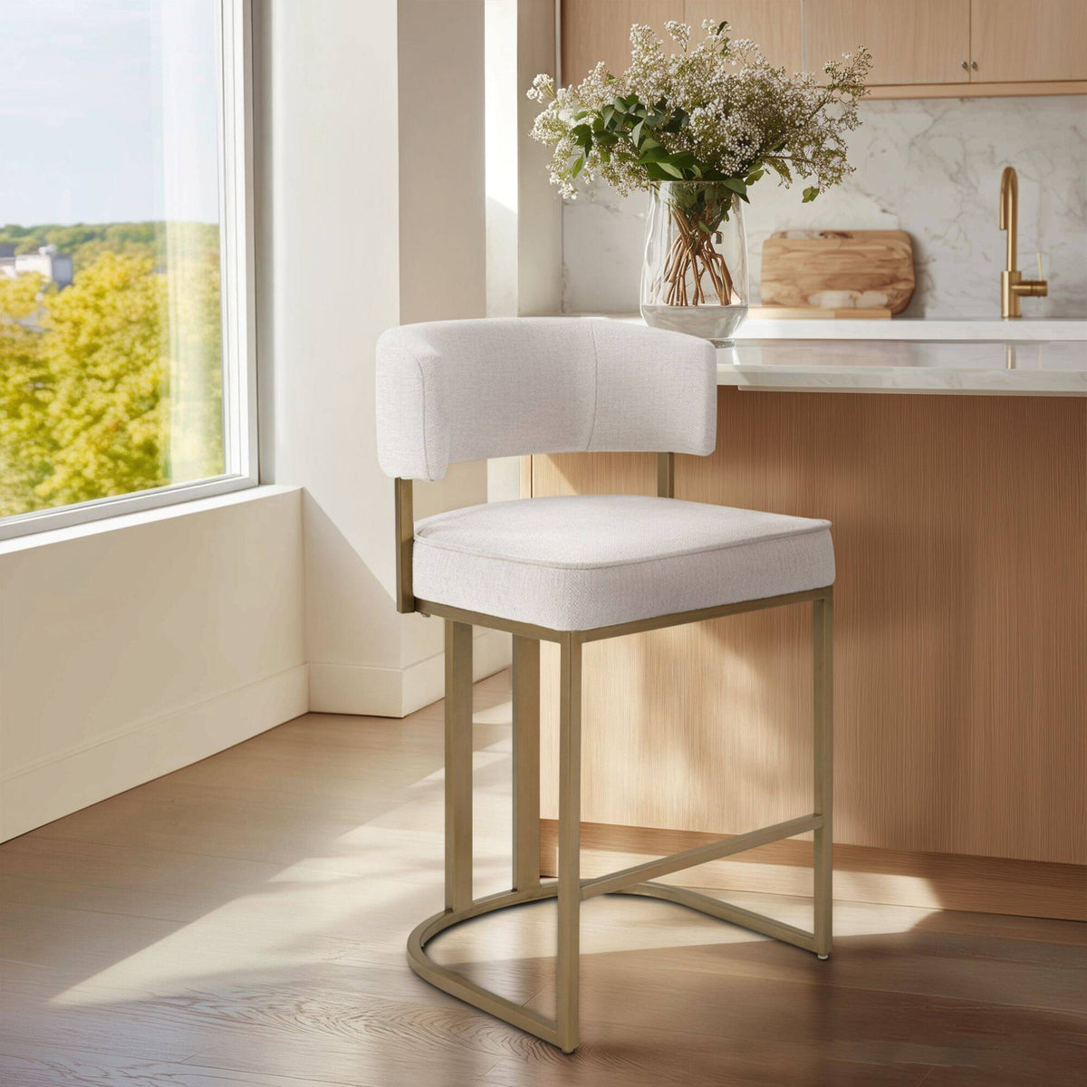 Upholstered Counter Stool - Sonkuki