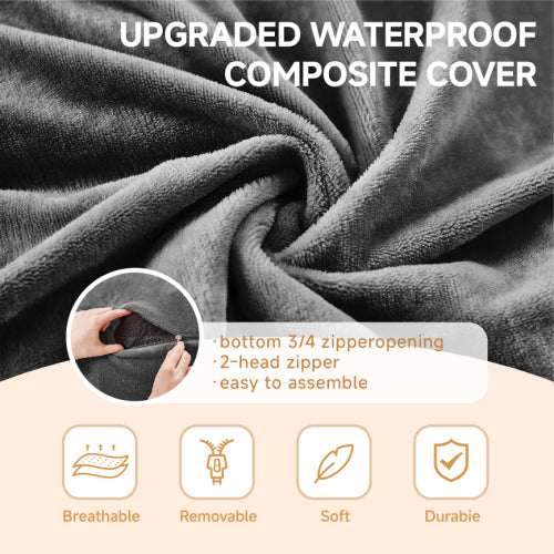 Bean Bag Chair, Memory Foam Filling, Adult and Teen Soft Sofa with Flannel Cover for Living Room, Bedroom, College Dorm