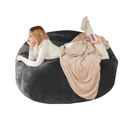 Bean Bag Chair, Memory Foam Filling, Adult and Teen Soft Sofa with Flannel Cover for Living Room, Bedroom, College Dorm