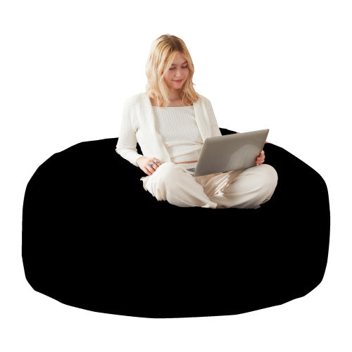 Bean Bag Chair, Memory Foam Filling, Adult and Teen Soft Sofa with Flannel Cover for Living Room, Bedroom, College Dorm